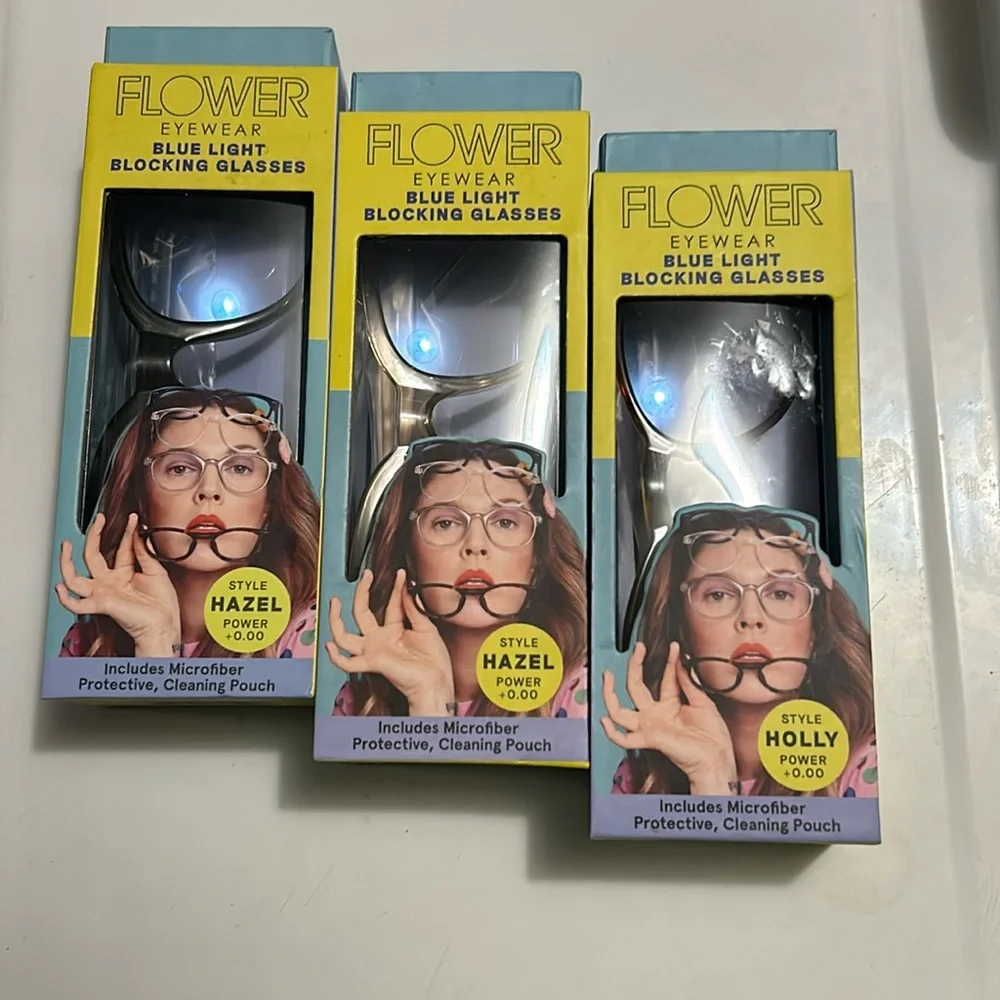 Flower eyewear, blue light blocking glasses